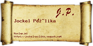Jockel Pólika névjegykártya